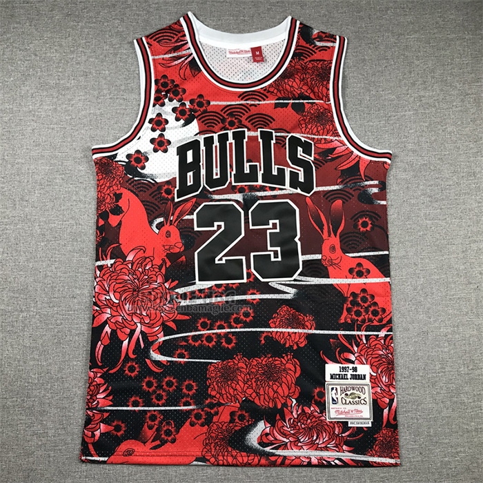 Maglia
 Michael Jordan NO 23 Chicago Bulls Mitchell & Ness Lunar New Year Rosso
